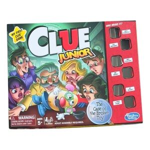 Hasbro Clue Junior Kids Family Screen-Free Mystery Board Game 2-6 Players.
